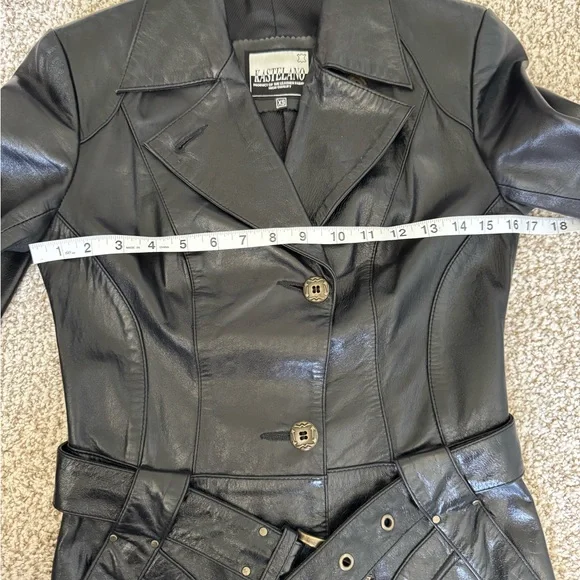 KASTELANO Vintage Real Leather Jacket - XS